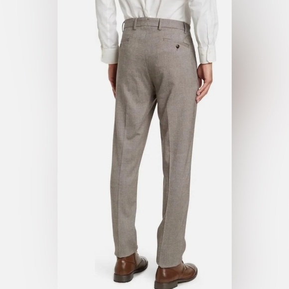 PETER MILLAR EXCURSIONIST FLEX FLAT FRONT TROUSER TAILORED FIT 100% GRAY LARGE - Picture 2 of 4